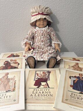 American girl PLEASANT COMPANY FELICITY doll 1993+Accessories+books